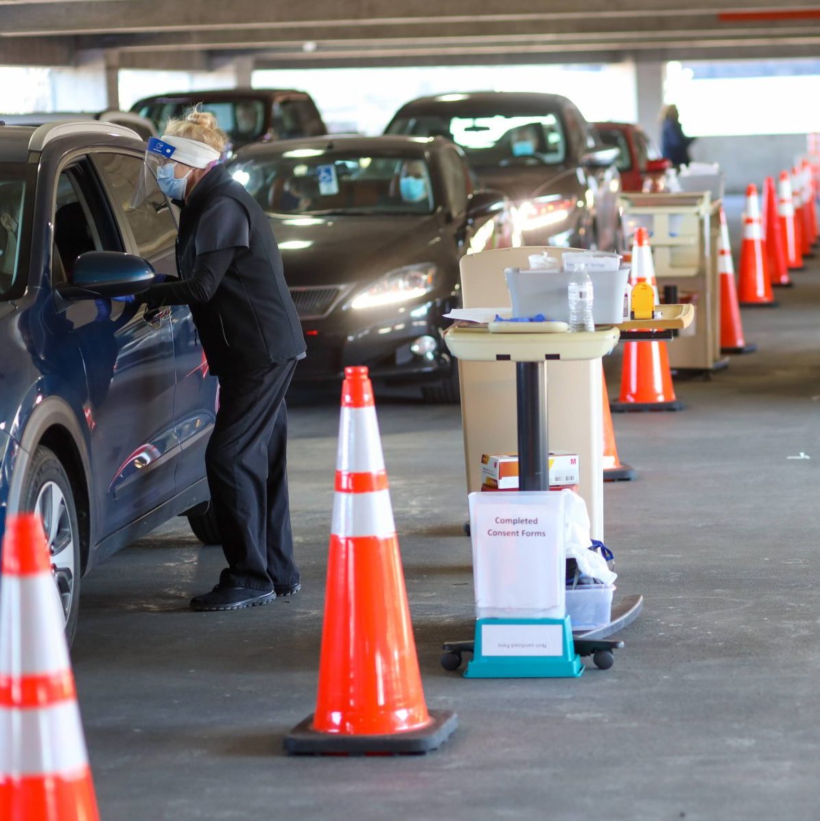 Systems Simulation training at Highlands parking lot